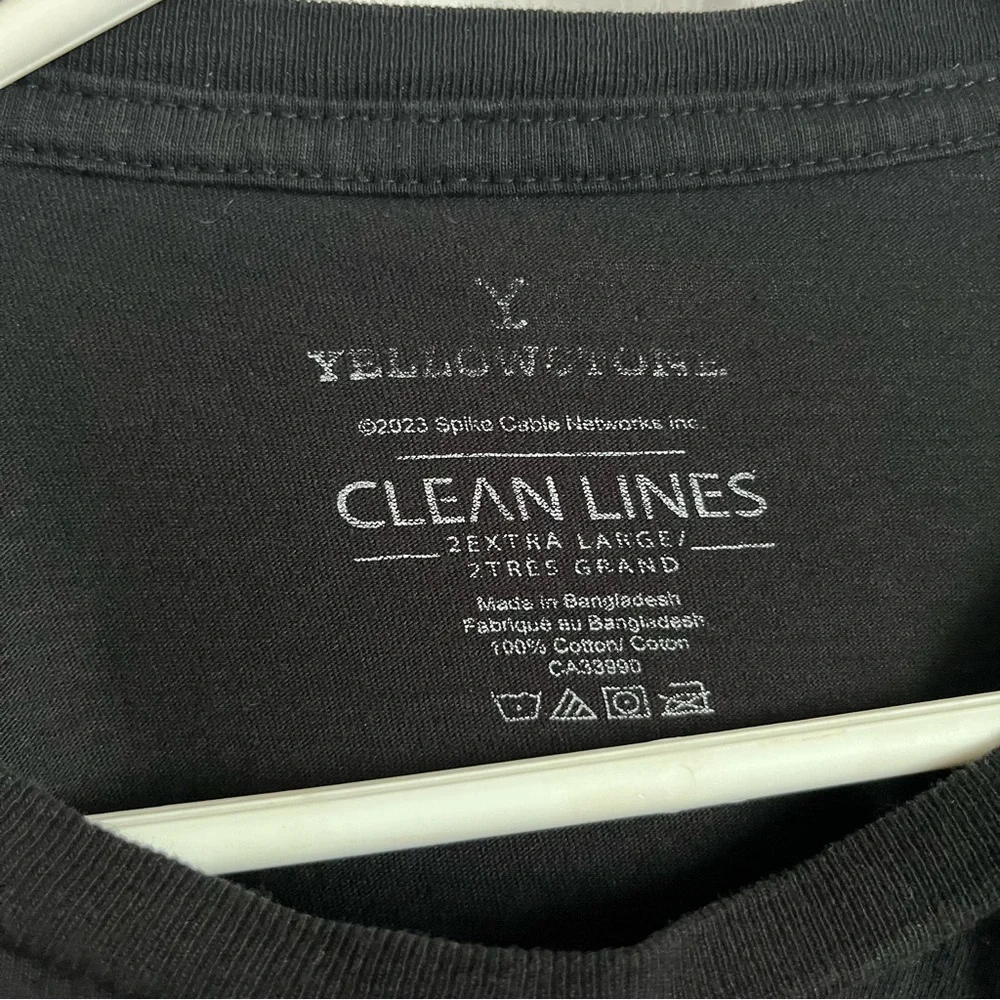 3/25$💥 Yellowstone Dutton Ranch Montana t shirt tee Men 2XL XXL black horse - Picture 2 of 4